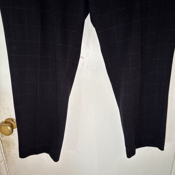 Uniqlo Smart Ankle Pants 2-Way Stretch Black Patterned 321-453395 | XL 36-39 - Picture 4 of 13